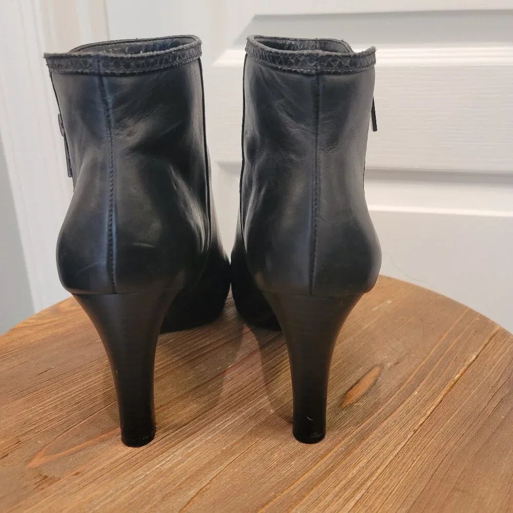 Anne Klein Akcaelina Black Ankle Bootie Size 10 - Picture 3 of 13